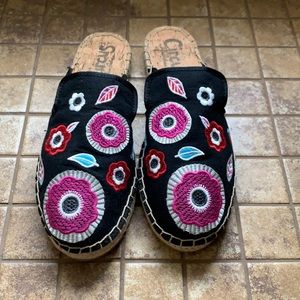 NWT Circus by Sam Edelman Lucy Embroidered Espadrilles Mules Size 7.5
